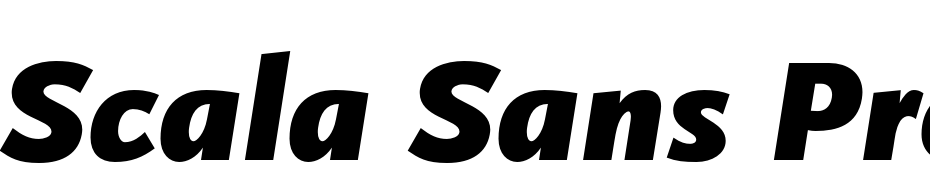 Scala Sans Pro Black Italic Font Download Free
